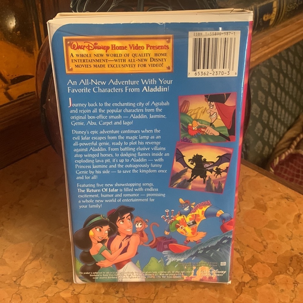 Walt Disney Aladdin The Return of Jafar VHS - Picture 5 of 7